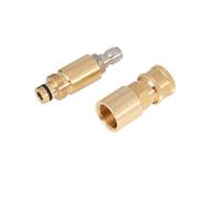 ZiStarlilife 1 paquete de accesorios de manguera de conexión rápida de cobre para lavadoras de alta presión Kärcher, adaptador para un flujo de agua eficiente, limpieza al aire libre jardín coche (E)