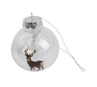 ZiStarlilife 1 paquete de adornos de maravillas de vida silvestre de plástico transparente con detalles de estrellas brillantes para decoración de árboles de vacaciones y amantes de la naturaleza, 7