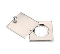 ZiStarlilife 1 paquete de cubierta para visor de puerta para seguridad del hogar, tapa de privacidad giratoria que bloquea miradas, escudo de mirilla de aleación de zinc con cinta, acabado cepillado