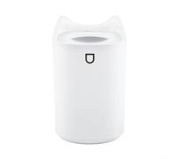 ZiStarlilife 1 paquete de humidificador recargable por USB con gran volumen de niebla y luz LED multicolor, funcionamiento silencioso para dormitorio, oficina, viajes, plástico blanco 21 x 13 x 13 cm