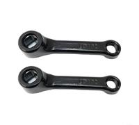 ZiStarlilife 1 par de bielas para bicicleta estática de 102 mm, distancia central, agujero cuadrado de hierro, 13 x 13 mm, piezas de repuesto negras para gimnasio en interiores y entrenamiento en casa
