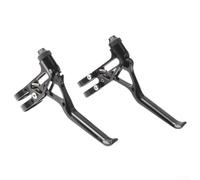 ZiStarlilife 1 par de palancas de freno de bicicleta V Juego de palancas de freno 64g ultraligero para bicicleta plegable Brompton 14 16 20 pulgadas CNC mango de aleación de aluminio (negro)