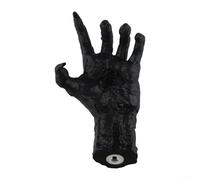 ZiStarlilife 1 pieza de mano de bruja para colgar en la pared, estante de exhibición de joyas de resina con diseño gótico retro para fiesta de Halloween, hogar, sala de estar, dormitorio, negro
