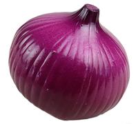 ZiStarlilife 1 pieza de plástico cebolla ajo, tomate, pimiento, patata, maíz, vegetal, modelo para casa de campo, cocina, restaurante, decoración, morado, 8 cm