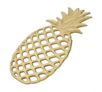 ZiStarlilife 1 salvamanteles de piña de hierro fundido para platos calientes, resistente al calor, antideslizante, decoración tropical, protector de encimera de cocina rústico para comedor en casa