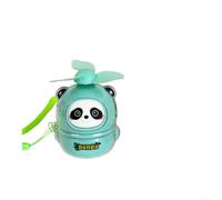 ZiStarlilife 1 ventilador portátil de mano, recargable para mini ventilador de refrigeración de bolsillo con cuchillas desmontables, bonito diseño de panda para viajes, oficina, estudiantes, viajes