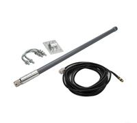 Zistarlilife 12Dbi para LORA Antena 868Mhz 915Mhz N Conector macho Fibra de vidrio para OMNI Direccional para minero de helio Agricultura de largo alcance Monitoreo ambiental Urbano (Kit de antena)