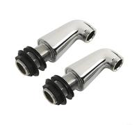 ZiStarlilife 2 adaptadores de patas de grifo cromadas para convertir grifos de baño montados en la pared a montados en cubierta, patas de extensión de mezclador de ducha de aleación de zinc, color