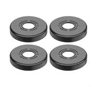 ZiStarlilife 4 fundas decorativas de manguera de calefacción de 20/25/32 mm, ABS para tubos de radiador, fundas decorativas para grifo en blanco, plateado, negro, gris para baño y mejoras del hogar