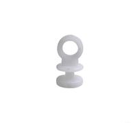 ZiStarlilife 50 ganchos de plástico para rieles de cortina para corredor, accesorios de riel de cortina de plástico blanco para caravana, caravana, barco, caravana