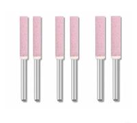 ZiStarlilife 6pcs Afilador de motosierra Piedras de molienda 4/48/55mm para amoladora eléctrica Metal Jade Madera Pulido Rotary Tool Accesorios Kit Rosa