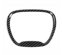 ZiStarlilife Abs - Funda para volante de 1 pieza para Dodge para Challenger Charger para Durango 2015-2022, fibra de carbono ABS decoración interior negra para accesorios de anillo