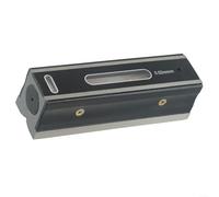 ZiStarlilife Acero para nivel de burbuja 100/150/200 mm, resolución de 002 mm/m, base de ranura en V resistente, viales de burbujas graduados, caja de madera para ingenieros y alineación de maquinaria