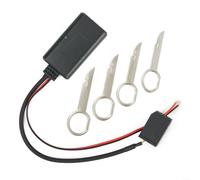 ZiStarlilife Adaptador de música inalámbrico, módulo de cable de audio auxiliar para Ford 6000CD estéreo con conexión Quad-Lock, compatible con Focus/Mondeo/C-Max/Fiesta/Fusion/Galaxy/Transit, ideal