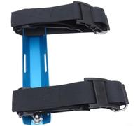 ZiStarlilife Adaptador de tanque único de aluminio ligero para ala BCD con correas de nailon, ajuste ajustable para cilindros de buceo de 12 L, cuello seguro que evita la caída del tornillo (azul)