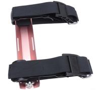 ZiStarlilife Adaptador de tanque único de aluminio ligero para ala BCD con correas de nailon, ajuste ajustable para cilindros de buceo de 12 L, cuello seguro que evita la caída de tornillos (oro rosa)