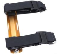 ZiStarlilife Adaptador de tanque único de aluminio ligero para ala BCD con correas de nailon, ajuste ajustable para cilindros de buceo de 12 L, cuello seguro que evita la caída de tornillos (dorado)