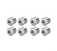 ZiStarlilife Adaptador de tubería de agua de 1/2 a 3/8, accesorio de acero inoxidable 304 con rosca externa NPT y rosca interna de compresión, a prueba de fugas para conexión de manguera de grifo de