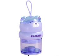 ZiStarlilife Aspiradora de escritorio, portátil, recargable por USB, limpiador de polvo de mano con 2 niveles de succión, caja de polvo desmontable, bonito diseño de oso para teclado, escritorio y