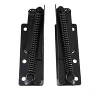 ZiStarlilife Bisagras ajustables para sofá cama, mecanismo de ángulo de 3 posiciones, herrajes para construcción de acero, accesorios de muebles negros, 125 x 43,5 mm, 2 piezas
