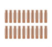 ZiStarlilife Boquillas de soldadura MIG M6 x 24 mm para linterna MB15AK, puntas de contacto de cobre 06-12 mm, paquete de 20 accesorios de protección de gas para fabricación de metal (1,2 mm)