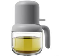 ZiStarlilife Botella de spray de aceite de vidrio de 180 ml con nebulización a presión y boquilla antigoteo para freidora de aire, parrilla, ensalada y uso de cocina en cocina (gris)