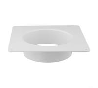 ZiStarlilife Brida de conector de conducto de ventilación de aire, junta inferior cuadrada de plástico para tubos HVAC, ventilador extractor, campana de cocina, ventilación de baño, montaje en techo
