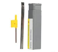 ZiStarlilife C08K-SCLCR06 Soporte de herramienta de torneado de carburo sólido, barra de perforación interna de 125 mm de longitud 8 mm de diámetro, para mecanizado de torno de inserción CCMT0602