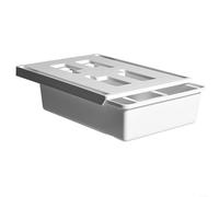 ZiStarlilife Caja de almacenamiento para cajones debajo del escritorio, organizador invisible de ABS para suministros de oficina y herramientas, solución de escritorio que ahorra espacio sin taladrar