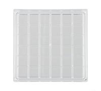 ZiStarlilife Caja expositora de acrílico con 36 rejillas transparentes para recuerdos de viaje, tesoros de playa, cristales y gemas de arte de uñas, organizador de cierre seguro, 12 x 12 cm