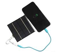 ZiStarlilife Cargador Solar Portátil de 5 W, Panel de Carga Solar Policristalino USB, para Iluminación Solar de Jardín y Luces Solares de Calle