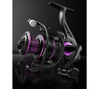 Zistarlilife Carrete de pesca de metal con rendimiento de mar de fundición larga y funcionamiento suave, serie Ph 1000-7000 para pesca de agua salada y agua dulce en surf (modelo PH-2000)