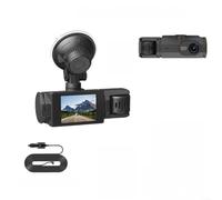 ZiStarlilife Coche de triple lente 1080P para cámara de salpicadero con conectividad WiFi y marcha atrás, negro, compatible con la mayoría de vehículos para seguridad de conducción diurna y nocturna