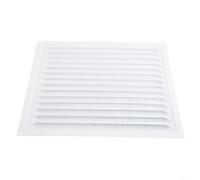 ZiStarlilife Cubierta de rejilla de ventilación de metal con marco cuadrado de aluminio, panel de ventilación de conducto de pared o techo en blanco, varios tamaños para aberturas de flujo de aire