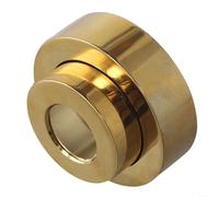 ZiStarlilife Cubierta decorativa para grifo de baño, altura ajustable de 0 a 23 mm, cubierta de cabezal de ducha con base de cobre, para protección de base de tubería de agua, negro, dorado, blanco y