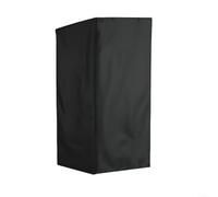 ZiStarlilife Funda impermeable Oxford 420D para casa de gato con parte delantera enrollable, cordón y mosquetón, ajuste seguro, negro, compatible con múltiples tamaños de criadero, ideal para jardín