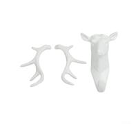 ZiStarlilife Ganchos de pared con diseño de cabeza de jirafa, elegante adorno colgante para sombreros, soporte de pared con forma de animal único, 17 cm (color negro)