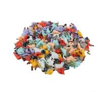 ZiStarlilife HO Escala 1:87 Pintado Sentado Figuras 100pcs ABS Pasajeros para Maquetas Trenes Diseños, Colores Realistas para Plataformas de Estación y Escenas de Calle
