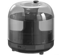 ZiStarlilife Humidificador USB de 500 ml de niebla grande con luz nocturna, silencioso por debajo de 20 dB para escritorio de oficina en casa, cobertura de 360°, blanco (negro)