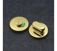 ZiStarlilife Indicador de privacidad de acero inoxidable Cerradura de puerta Rotación de 360° Indicador de pestillo de privacidad Cerradura de perno para baños públicos y gabinetes Pestillo de