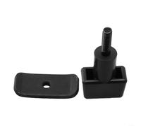 ZiStarlilife Juego de accesorios de repuesto para sierra ingletadora N087375 y tornillo de bloqueo 5140127-16 para herramientas eléctricas DW723, plástico negro, 2 piezas para uso en taller