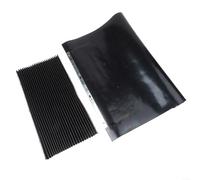 ZiStarlilife Juego de cubiertas de fuelle de acordeón para fresadora CNC, protector de virutas de riel guía de goma con borde de acero inoxidable, tamaños 400x600mm y 500x650mm, para taller de metal
