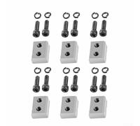 ZiStarlilife Juego de cuchillas de corte de barras de refuerzo eléctricas, 6 piezas, cuchillas de mandíbula de repuesto de acero hidráulico de acero con tornillos para barra de acero redonda de acero