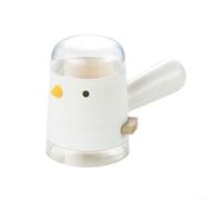 ZiStarlilife Juego de salero y pimentero amarillo recargable para almacenamiento de cocina, dispensador de condimentos de PC con doble apertura, 16 cm (blanco)
