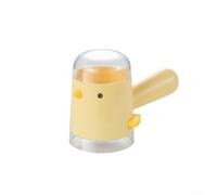 ZiStarlilife Juego de salero y pimentero amarillo recargable para almacenamiento de cocina, dispensador de condimentos de PC con doble apertura, 16 cm (amarillo)