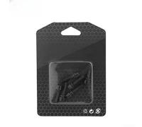 ZiStarlilife Juego de tornillos hexagonales de acero recubierto de titanio M5 x 18 mm, arcoíris colorido para reemplazo e instalación del vástago del manillar, 6 piezas (tornillos negros)