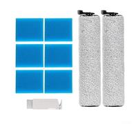 ZiStarlilife Kit de accesorios de cepillo y esponja de microfibra suave para aspiradora inalámbrica Tineco para IFloor 2, con cepillo de limpieza, 2 cepillos de rodillo y 6 esponjas de repuesto