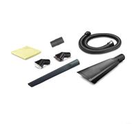 ZiStarlilife Kit de limpieza interior de boquilla y boquilla extralarga, tubo de extensión de 15 m, boquilla de coche, cepillos de cerdas, paño de microfibra, para aspiradora Karcher 2863-3040, juego