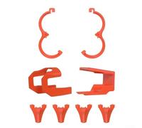 ZiStarlilife Kit de protección de hélice DJI NEO2, anillos anticolisión de material de PC, protector de seguridad de cobertura completa, fácil instalación, compacto 6x6x2 cm (naranja)