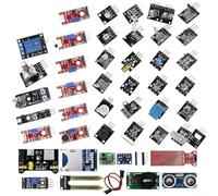 ZiStarlilife Kit de sensor 37 en 1 para Arduino con fuente de alimentación de 5 V y múltiples tipos de sensores en caja de almacenamiento de plástico, ideal para proyectos educativos, aficionados y